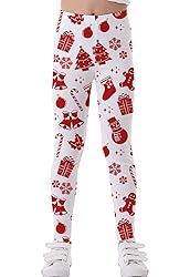Timemory Girls Christmas Chic Leggings 3D Print