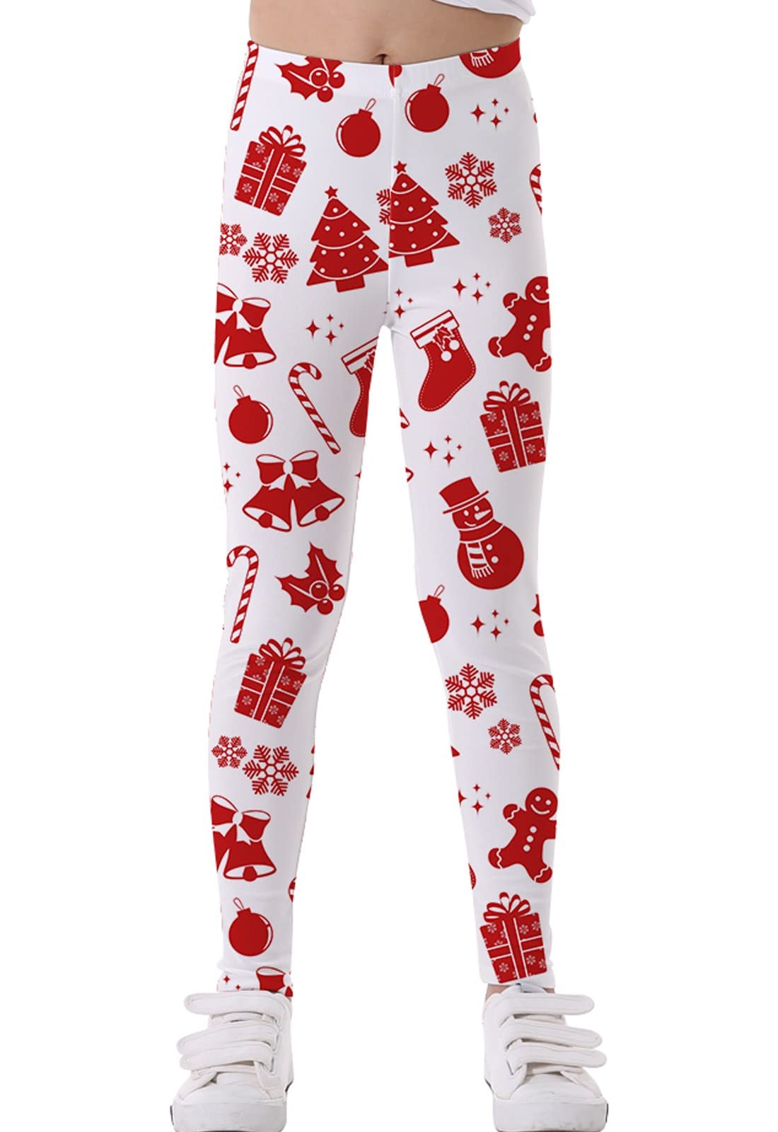 Timemory Girls Christmas Chic Leggings 3D Print