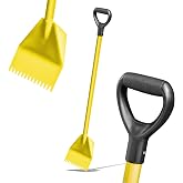 Tie Down El Burro Shingle Shovel Stripper 47.5 in | Roofing Tear Off Tool &amp; Nail Remover | Heavy Duty Steel D-Handle | Yellow