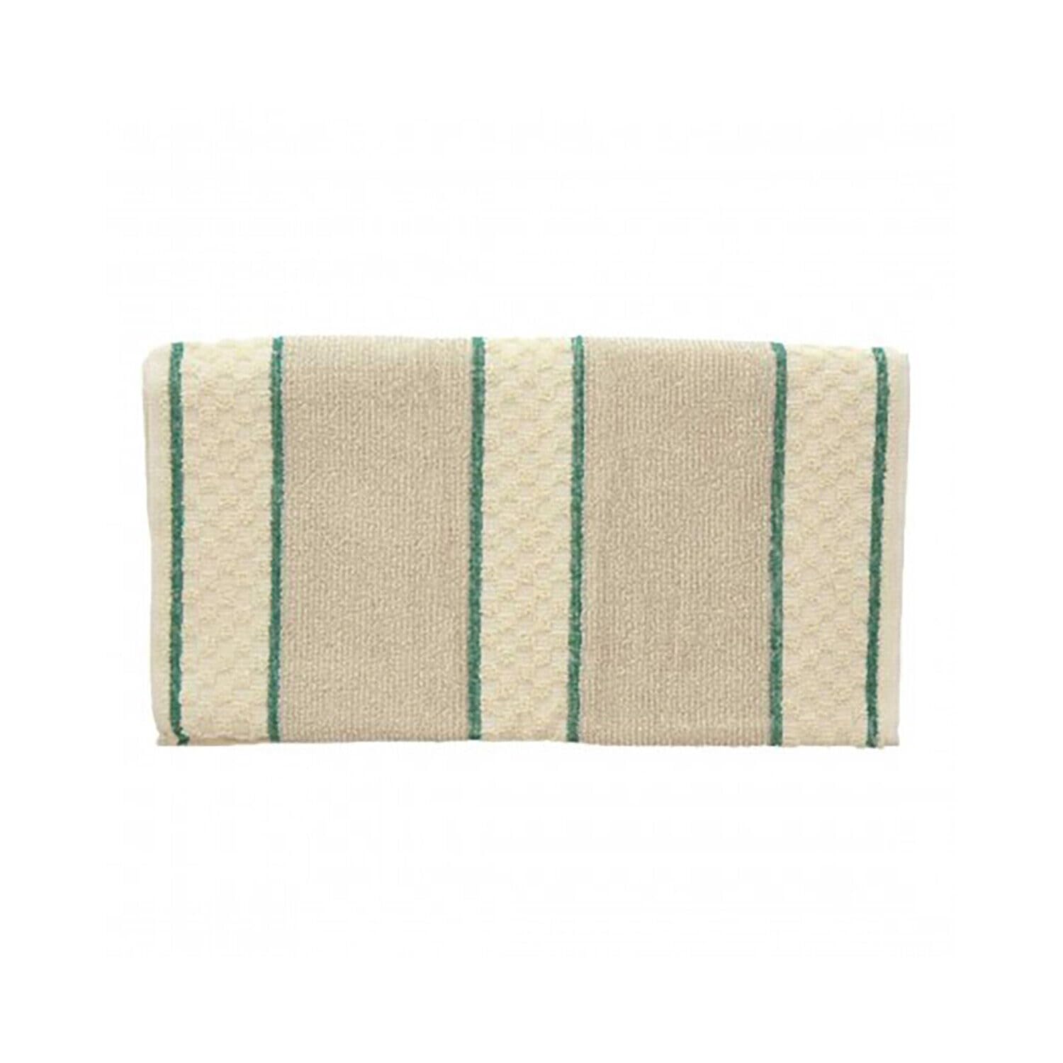aztex Traditional 100% Cotton Roller Towels - Green Stripe