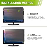 LAMA 22 Inch Privacy Screen Filter for Widescreen Monitors 16:9 Anti-Spy view 5