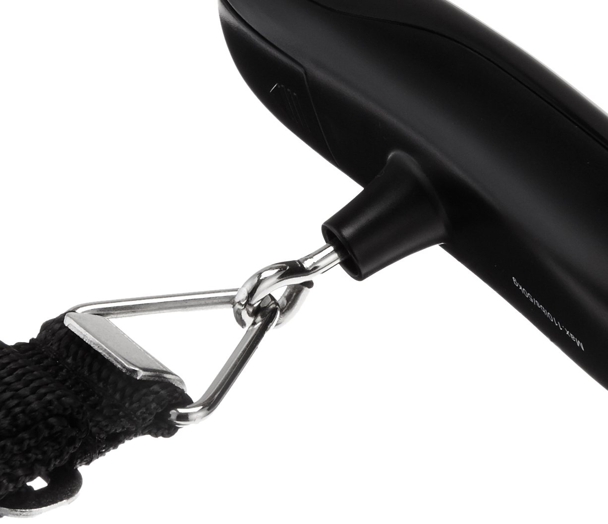 Amazon Basics Tragbare Digitale Kofferwaage mit Haken, Tara-Funktion und Einheitenumrechnung – Präzise Gewichtsmessung bis 50 kg, Praktisch für Reisen,Einheitsgröße, Schwarz 5