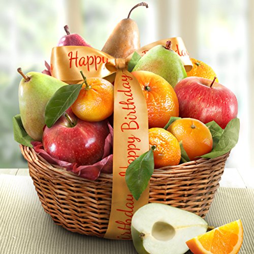 Golden State Fruit Orchard Favorites Gift Basket, Birthday