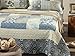 Tache Colorful Print Patchwork Floral Lightweight Quilted Bedspread Quilt Set (California King, Seaside Villa)