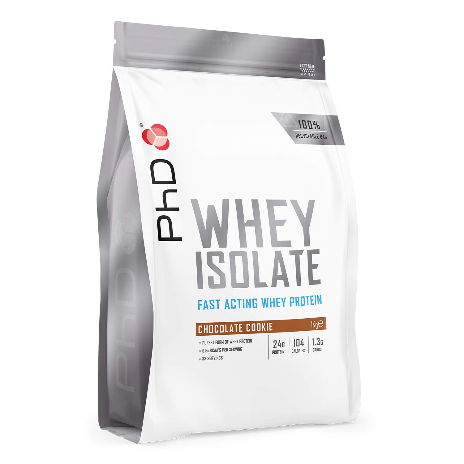 PhD Whey Protein Isolate, Chocolate Cookie, 1 kg