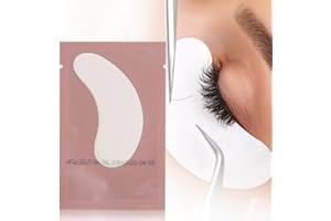 100 Pairs Set，Eye Gel Patches,Under Eye Pads Lint Free Lash Extension Eye Gel Patches (pink)