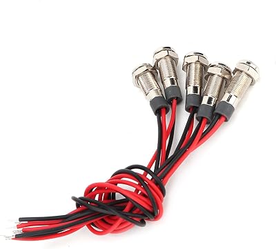 Garosa LED Indicator Light Set 5 Colors 6mm IP66 Waterproof 5Pcs
