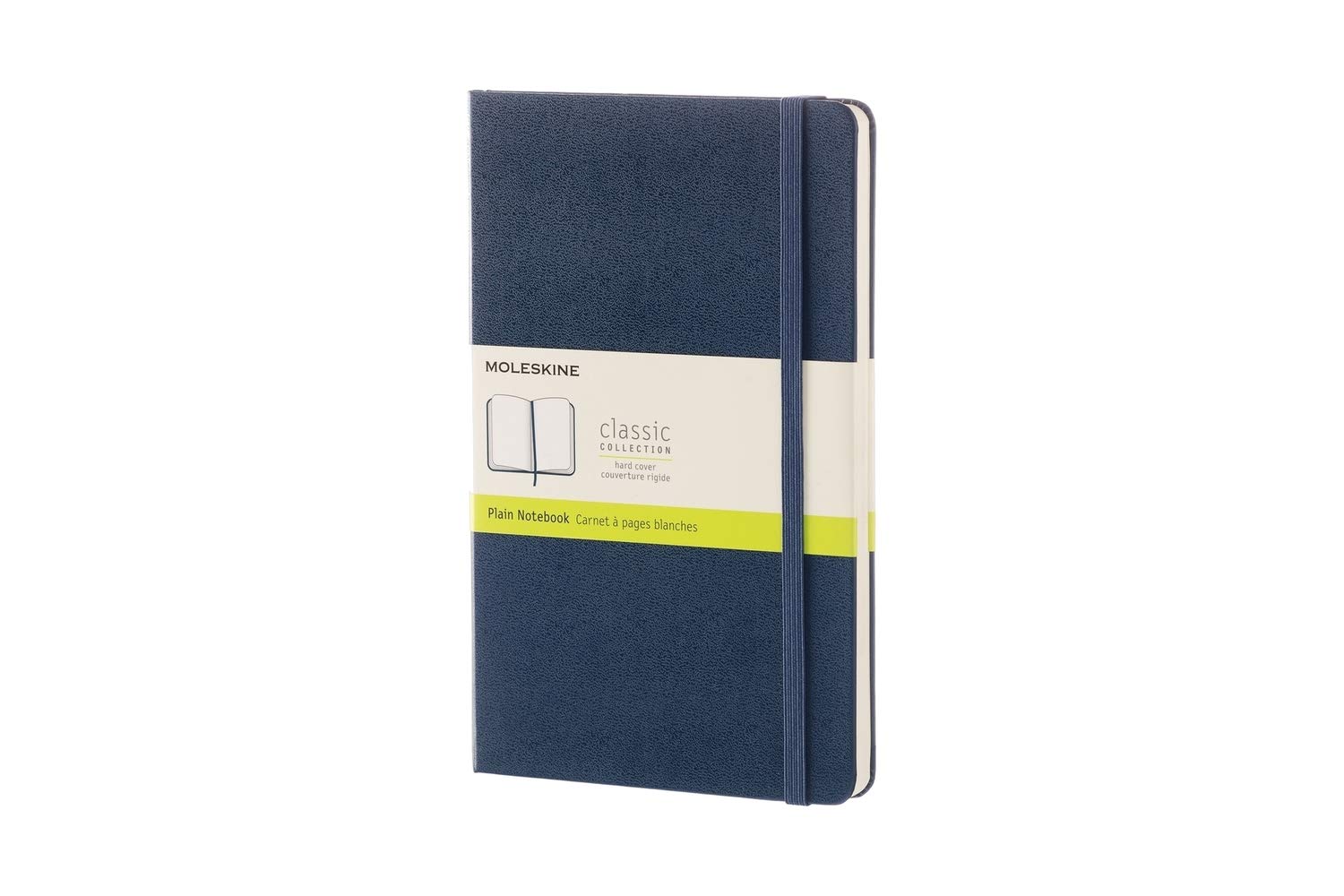 Moleskine Classic Plain Paper Notebook Hard Cover and Elastic