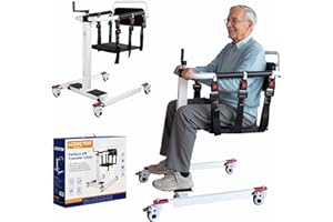 LCDOCTOR Patient Lift Transfer Chair, Transfer Chairs for Seniors, Transfer Wheelchair to Car Device, Sit to Stand Lift Aid,Shower Lift Aids for Elderly, Lift Assit Chair for Elderly and Disabled