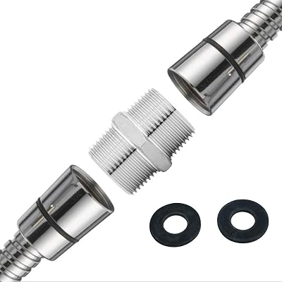 ZOTTI Shower Hose Extension Bracket 1/2" Chrome Plated Brass Rust Proof