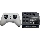 JR1922RXS-3W-12V 2.4G Remote Control and Receiver, for Kids Ride On Toys, 12V Control Box Motherboard Accessories Ride On Car Replacement Parts