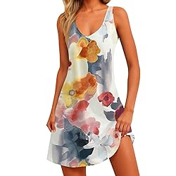 Seniors Sun Dresses for Women 2025 Vacation