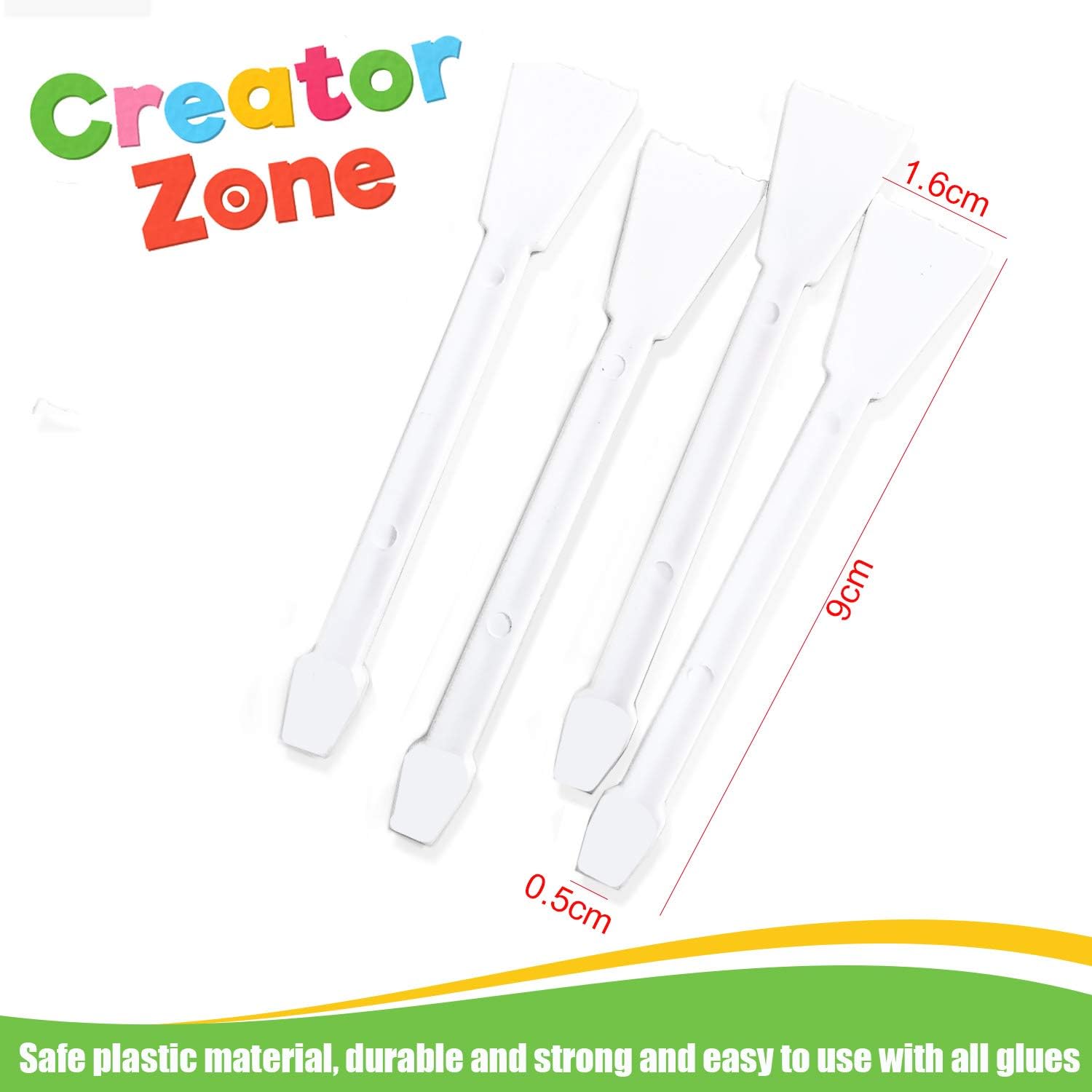 SOL 30pk Glue Spreader Set, Flexible Non-Stick Tips for Precise Application on Wood Cardboard, and Felt - Image 5