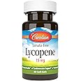 Carlson - Lycopene, 15 mg, Tomato-Free, Prostate Health & Circulation Support, Optimal Wellness, 60 Softgels