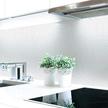 Küchenrückwand Betonwand Weiss Premium Hart-PVC 0,4 mm selbstklebend 60x51cm