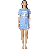 Peanuts womens 2-piece Pajama Set, Soft & Comfortable Nightwear for Adults, Top & Bottom Duo