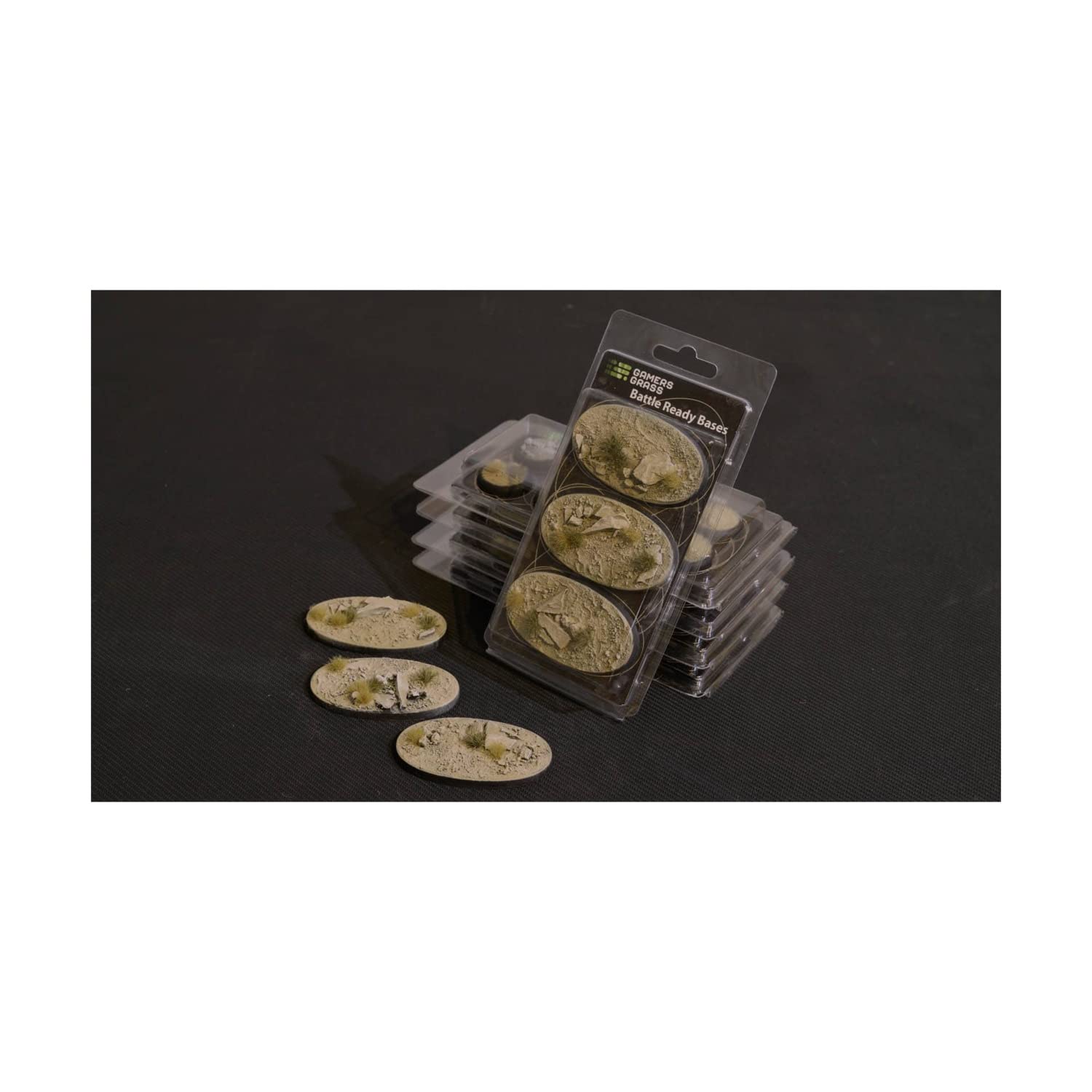 Battle Ready Bases GamersGrass Arid Quilted Bases Oval 75 mm (GGB-ASO75)