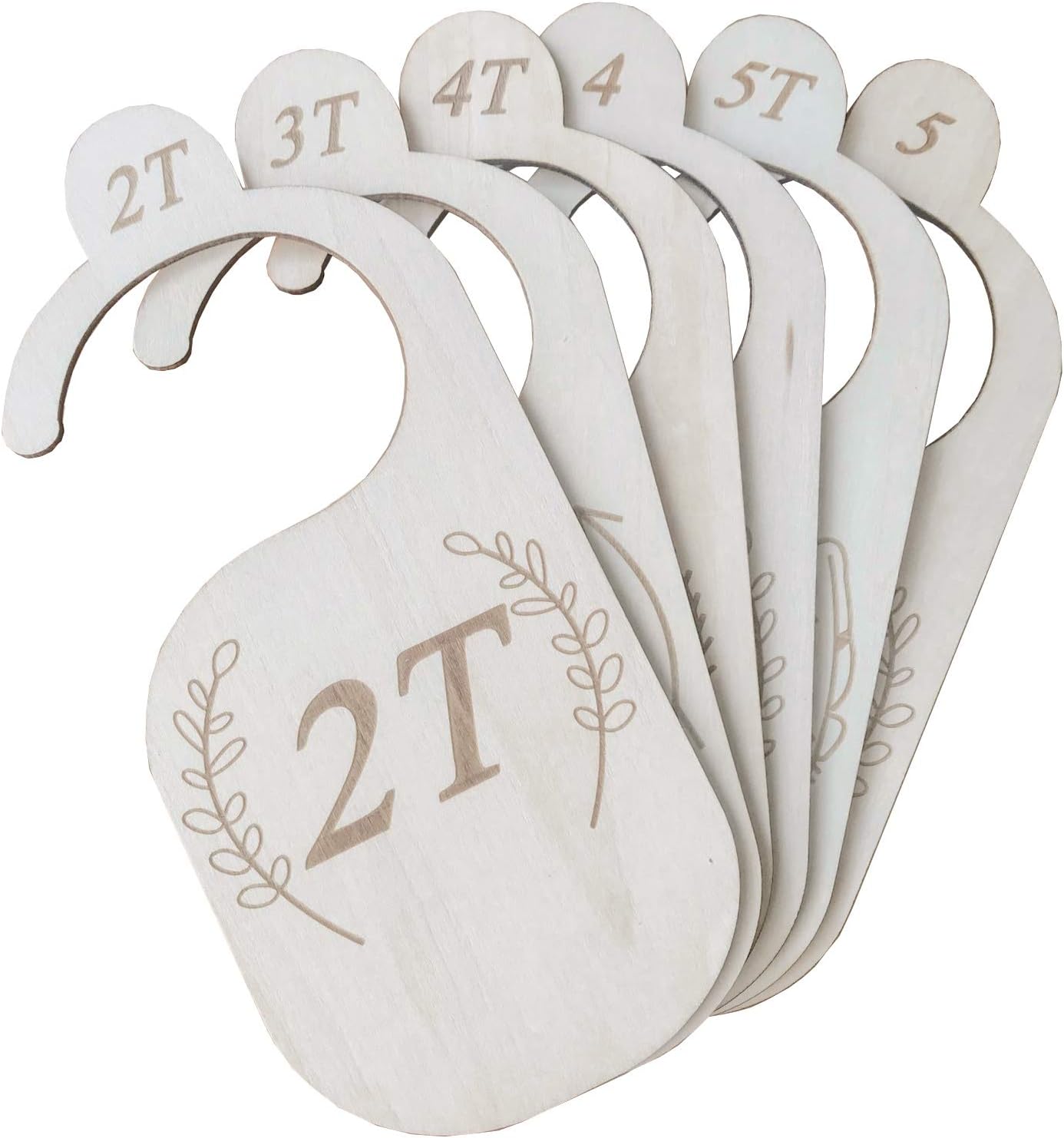The Original Eco-Friendly Wood Toddler Baby Closet Dividers by The LoLueMade Company (Set of 6): Toddler Baby Closet Organizers, Baby Nursery Decor, Toddler Baby Clothes Organizers, Baby Shower Gifts (Toddler Classic)