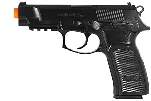 ASG ACTIONSPORTGAMES A/S ASG BERSA Thunder 9 Pro CO2 Airsoft Pistol - Black 6mm Semi-Automatic Airsoft Gun with Picatinny Rail and 19 Round Magazine - Non-Blowback