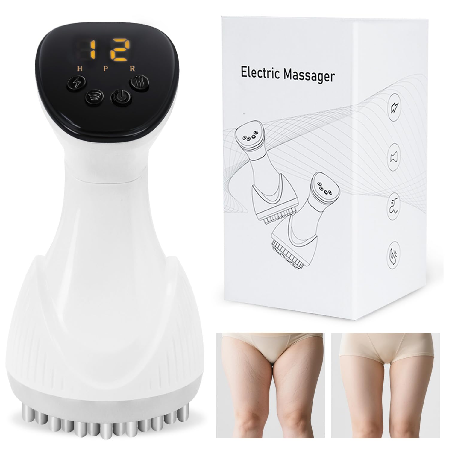 Photo 1 of FCSJOST 2025 Upgraded Lymphatic Drainage Massager Body Sculpting Machine Helps Reduce Stretch Marks & Cellulite for Legs, Arms & Belly Anti Cellulite Massage Tool with Light Heat & Vibration