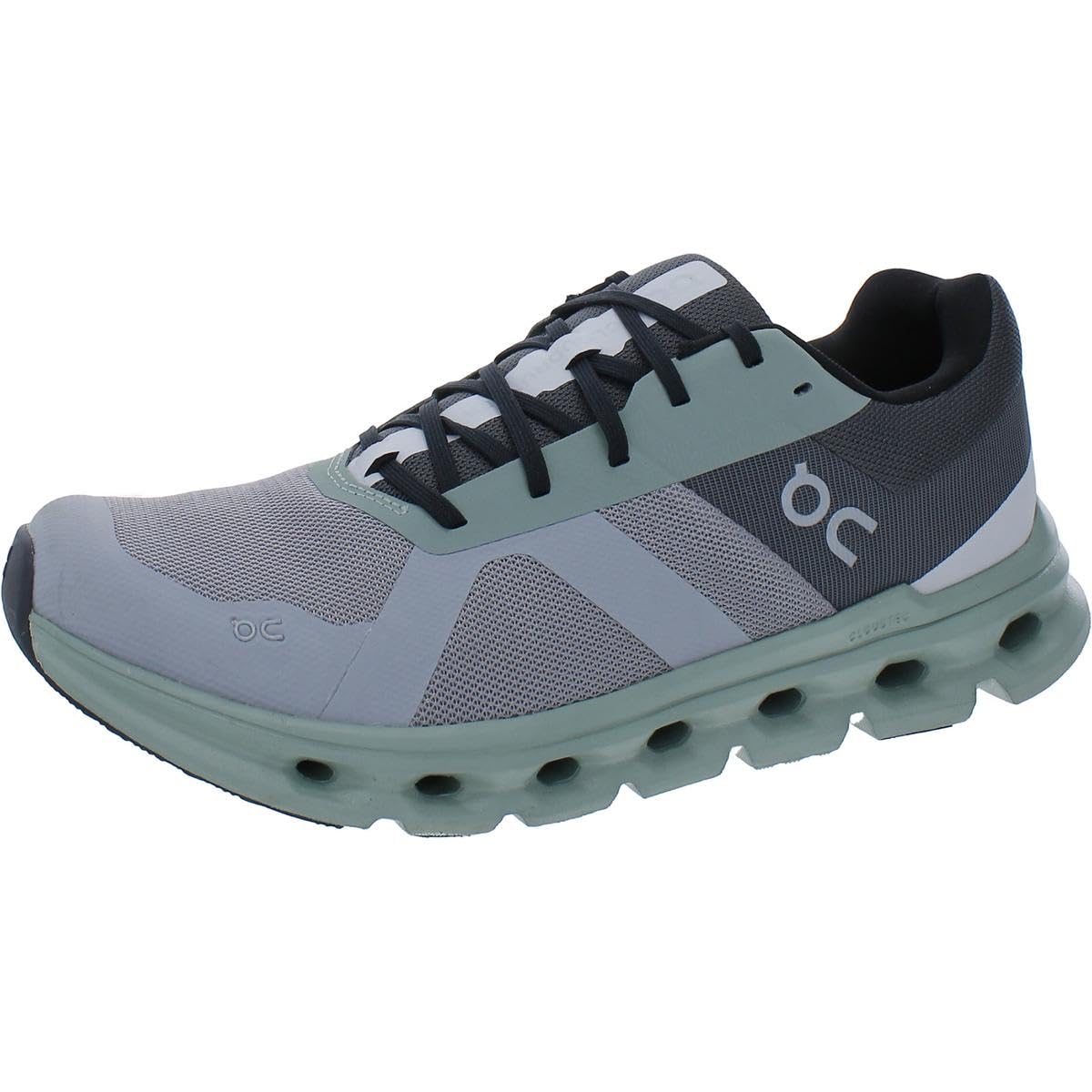 Photo 1 of On Men's Cloudrunner Sneakers, Alloy/Moss, 9 US