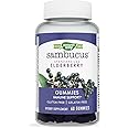 Nature’s Way Sambucus Elderberry Gummies, Immune Support Gummies*, Black Elderberry with Vitamin C and Zinc, 60 Gummies