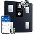 GE Smart Scale for Body Weight and Fat Percentage with All-in-one LCD Display, Digital Bathroom Weight Scales Bluetooth Body Composition Analyzer with App, Accurate Weighing, 400 lbs / 180 kg