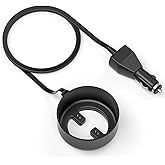 Car Charger Compatible with E M BER Travel Mug 2+, Charging Coaster Compatible with 12 OZ Temperature Control Smart Travel Mug Stainless Steel