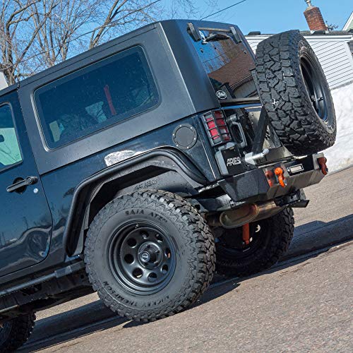 ARIES 2500350 Black Aluminum Rear Jeep Wrangler JK Inner Fender Liner