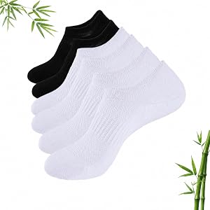 No Show Low Cut Trainer Socks, Invisible Short Sports Socks with Anti-Slip Silicone Grips for Men and Women, 3 Pairs