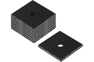 MOUNTAIN_ARK 8 Pack 3" x 3" Flat Square Washer Plate for 1/2" Bolt, Weld On Steel Plate, Thick 5.7 mm