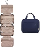 bagsmart Hanging Toiletry Bag Large Capacity Travel Organizer Medium-Dark Blue