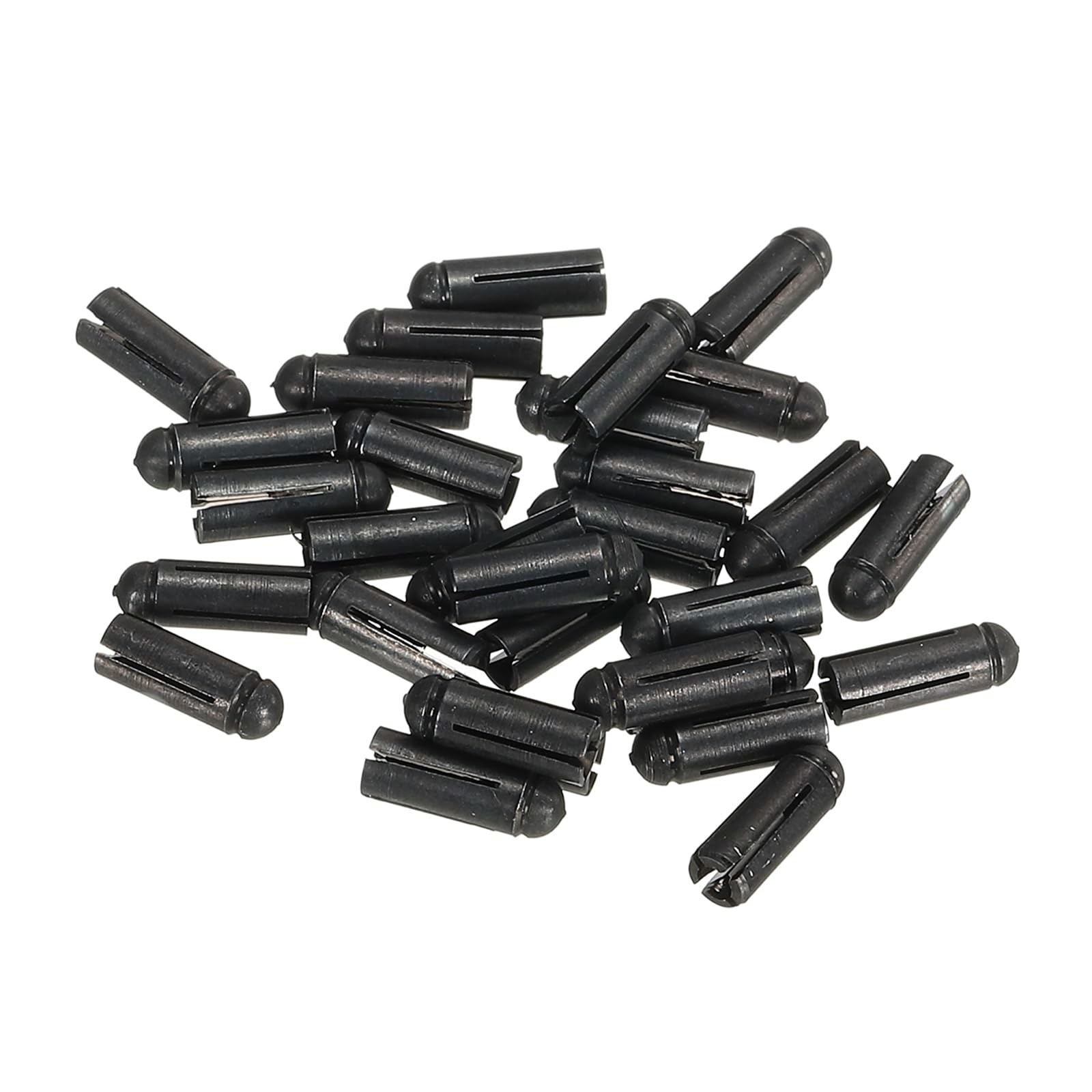 M METERXITY 30 Pack Dart Flight Protectors - Aluminum Dart Accessories Wing Saver Apply to Steel & Plastic Flights (Black)