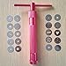 DZHJKIO Red Clay Cake Sculpture Gun with 20 Tips Clay Craft Sugar Paste Extruder Fondant Cake Sculpture Polymer Gun Tool