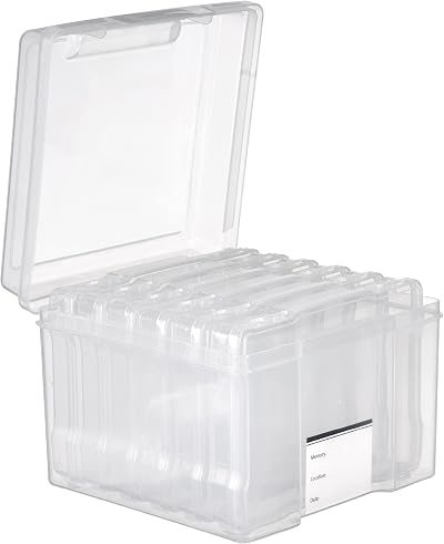 MATANA Photo Storage Box & Seed Organizer 6 Cases 7x5 Photos 600