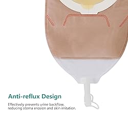 20 PCS Urostomy Bag Drainable Pouches with Measure
