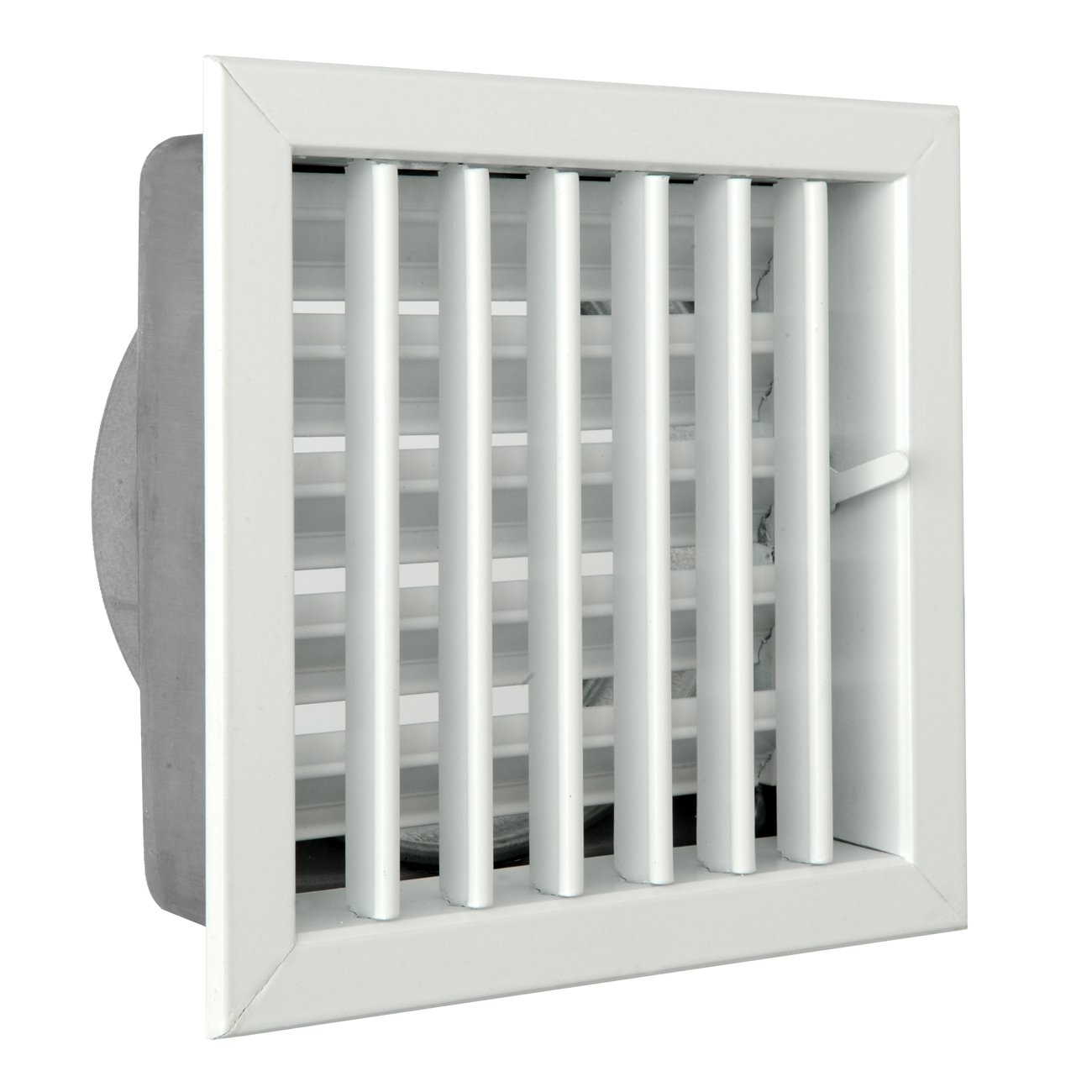 The gcsib1818120-y Ventilation Grill Built-in for Fireplaces, Aluminium Varnished White, 180 x 180 mm