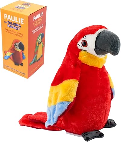 Surplex Talking Parrot Plush Toy Electronic Record Waving Wings Kids Baby