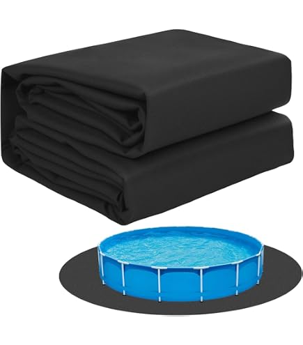 Almohadilla Protectora Para Contrapiso De Piscina, Redonda, Impermeable Y Resistente, Varios Tamaños (2,45m, 3m, 3,6m Y 4,5m)