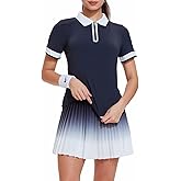 AFZ Women Tennis Skirt Set High Waisted 2 Piece Golf Dresses Outfits Tennis Top Matching Pleated Pickleball Skirt