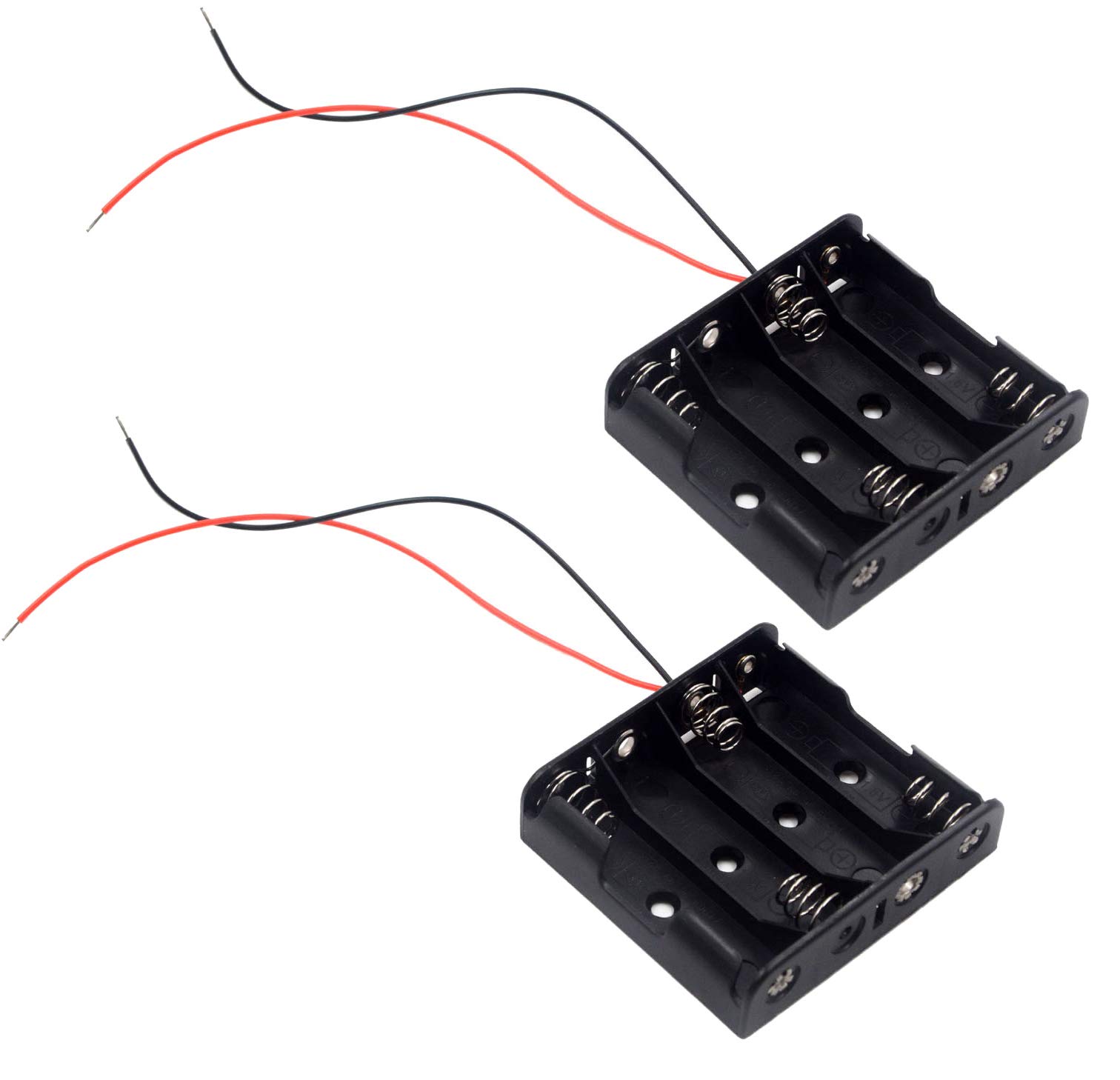 Photo 1 of LampVPath (Pack of 2 4 AA Battery Holder, 4 AA Battery Holder with Leads, 4 AA Battery Holder with Wires