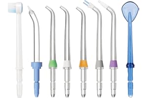 CAREPIK Flosser Replacement Tips for Waterpik' Water Flosser, Replacement Heads Compatible with Waterpik Oral Irrigator & Dental Flosser (8Pack)