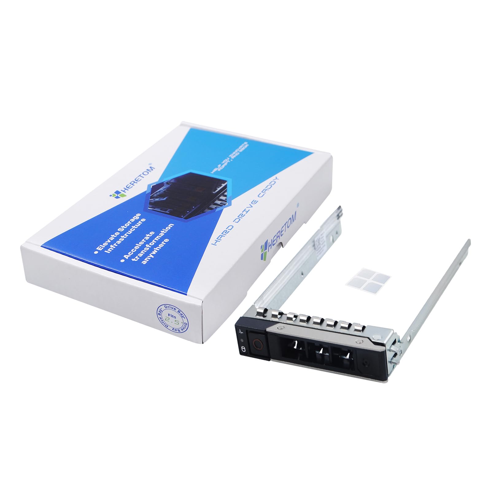 Heretom 2.5inch DXD9H 14th Gen SAS/SATA Hard Drive Tray Caddy for Dell Poweredge R740 R740xd R940 R840 R640 R540 R440 R340 R6415 R7415 R7425 with screws