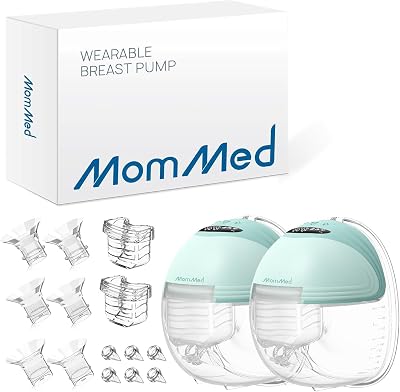 MOMMED Double Breast Pumps Hands Free 3 Modes 12 Levels 24 mm Flanges