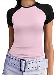 Abardsion Trendy Baby Tees for Women Y2K Shirts