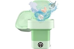 DXJJ Portable Washing Machine,10L Folding Mini Washer with 3 Modes Deep Cleaning of underwear,baby clothes,Foldable Washing Machine for Apartments,Dorm,Camping,RV,Travel Laundry