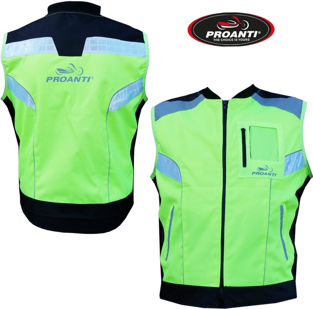 Proanti Neon Hi-Vis Motorcycle Vest