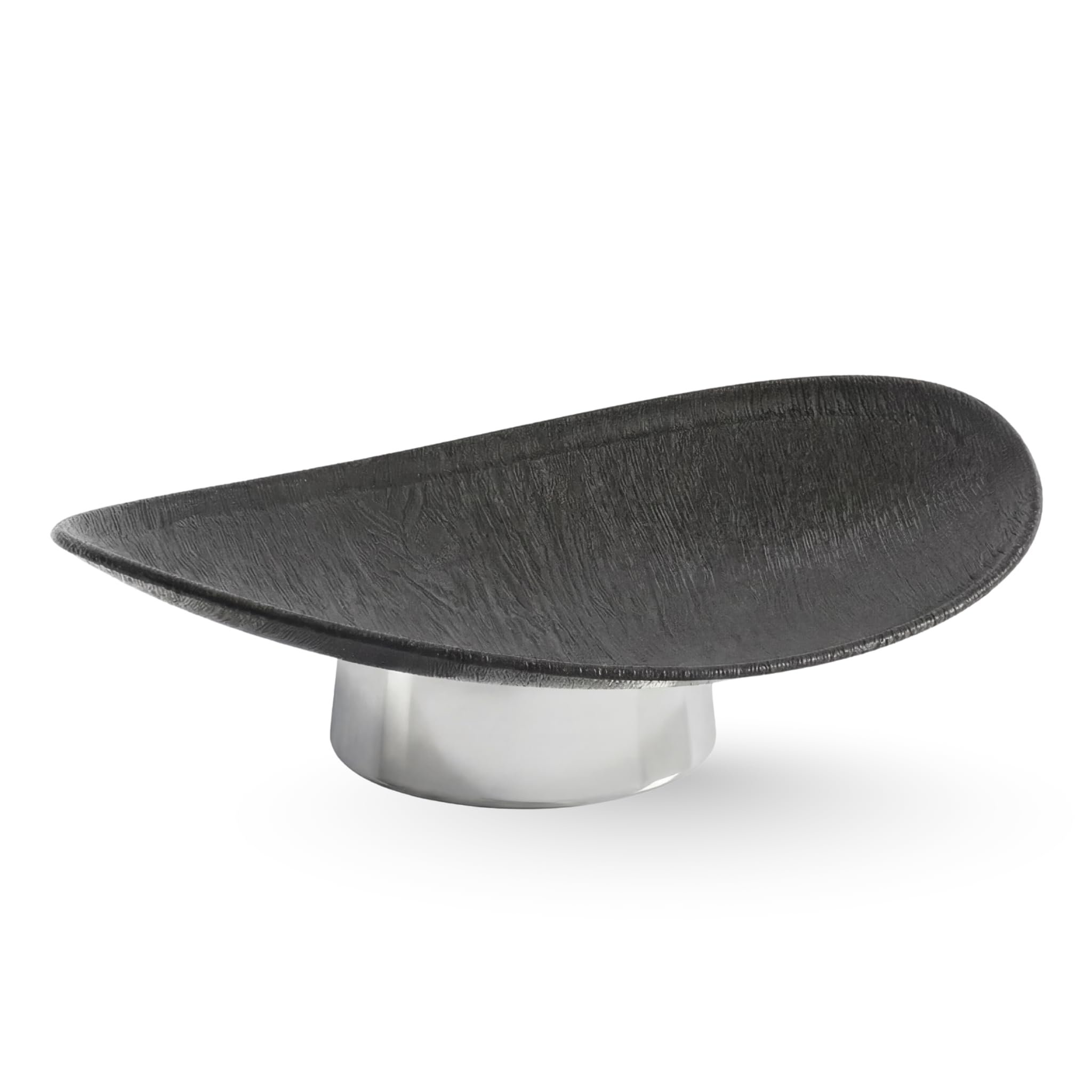 Photo 1 of 12" Modern Decorative Fruit Bowl for Kitchen Counter - Unique Egg-Shaped Pedestal Centerpiece Bowl for Dining Table, Abstract Resin Catchall Key Bowl for Entryway Table, Chic Coffee Table Decor Gift