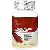 Nature Empire Vital Flow Enzyme - Circulatory Support Supplement with Nattokinase & Omega-3, Vascular Health Formula for Blood Flow & Endothelial Function, 60 Vegan Capsules