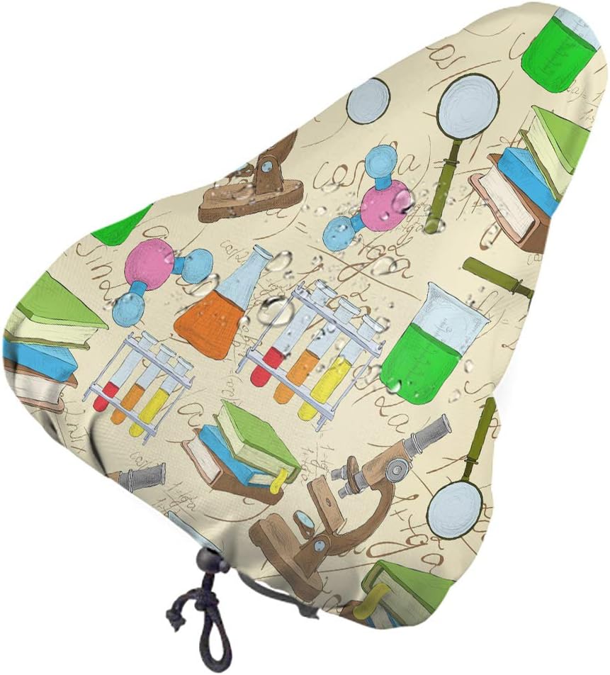 ArtSocket Bike seat Cover Science Education Sketch Book Equation Bike Covers Outdoor Storage Waterproof